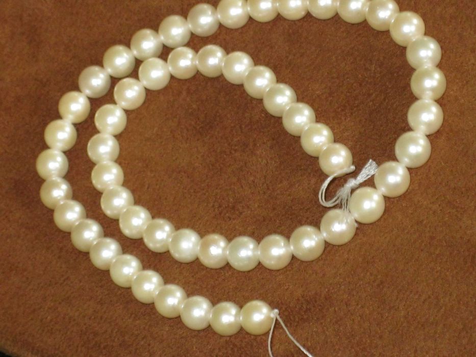 Colar de Perolas de Cultura de Mar 9mm S/Fecho