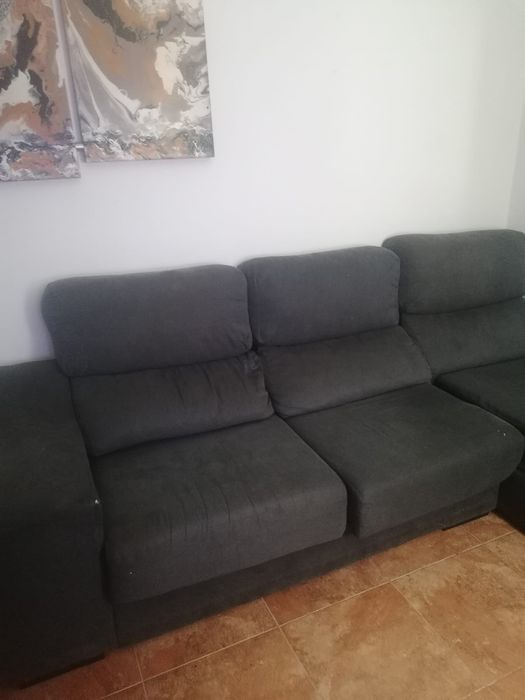 Sofá chislong azul escuro