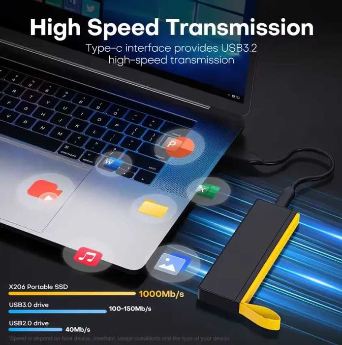 Зовнішній SSD USB накопичувач Kodak X206 1TB 1000Mb/s