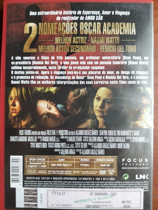 DVD - 21 Grams (Sean Penn)64752318543361122