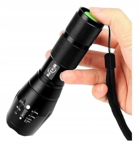 2x LATARKA TAKTYCZNA LED Super Zestaw Z Pokrowcem Etui