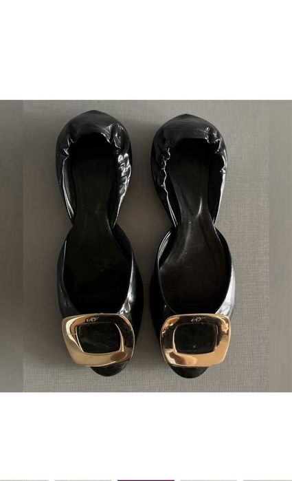 Балетки, люкс туфли , тапочки Roger Vivier, 38, кожа лак