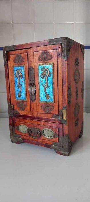 Guarda joias lindo, muito antigo, Tailandês