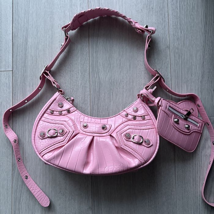 сумка balenciaga type рожева