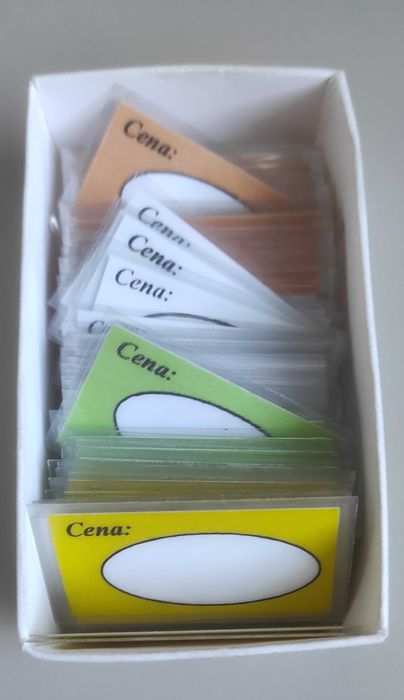 Cenówki laminowane małe.