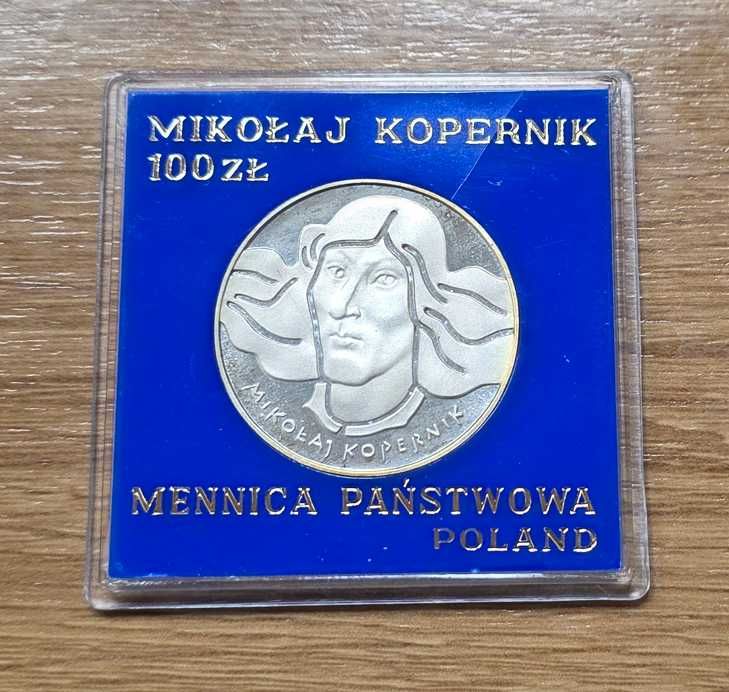 Moneta PRL - Mikołaj Kopernik 100 złotych 1973r / srebro