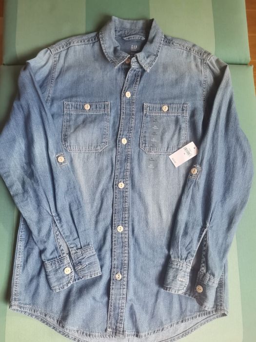Camisa de Ganga nova, GAP, 14 anos, unisexo