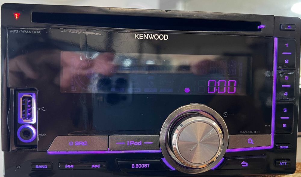 Radio Kenwood DPX404U 2DIN – sprawne, USB, AUX, MP3/WMA/AAC
