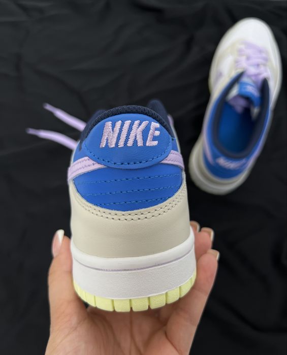 Оригинал Nike Dunk Low Khaki Blue Pink (FB9109 103) найк данки
