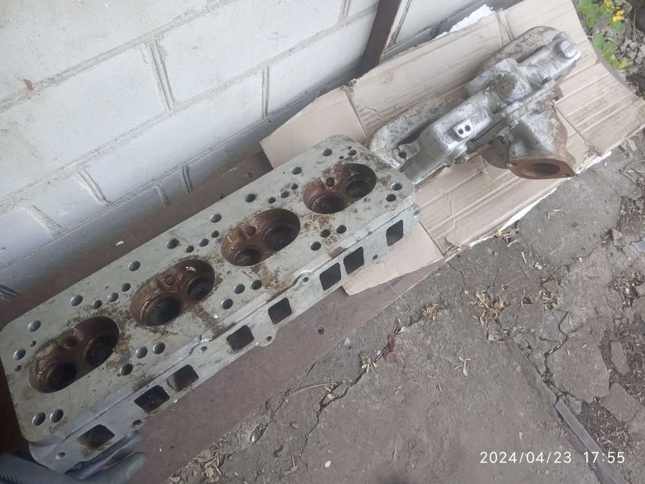 ГАЗ-21 Волга головка блока цилиндров новая,коллектор впускной и выпуск