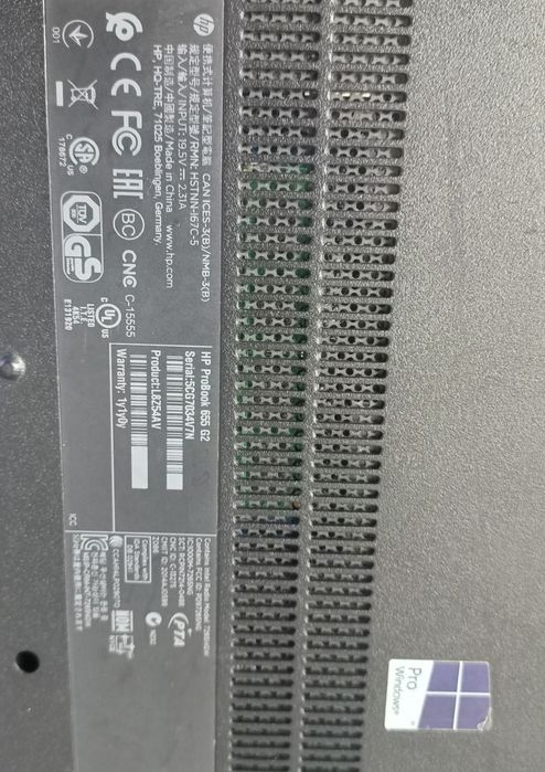 Laptop HP 655 g2 16gb ram 120gb ssd dysk