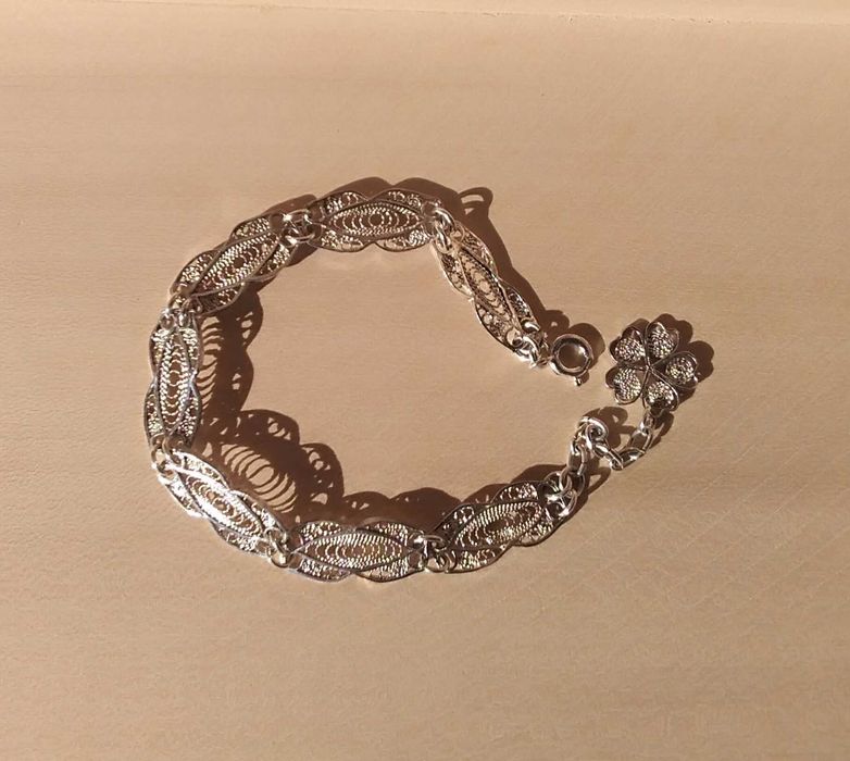 Bransoletka srebro 21 cm