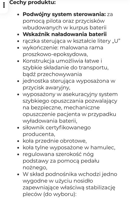 Podnosnik pacjenta