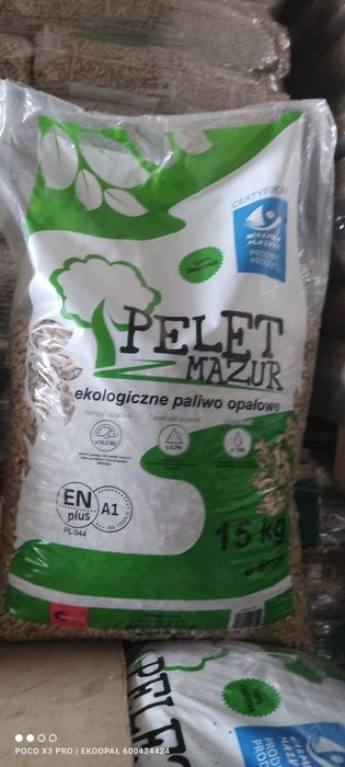 Pellet pelet POLSKI  Sosnowy MAZUR En A1