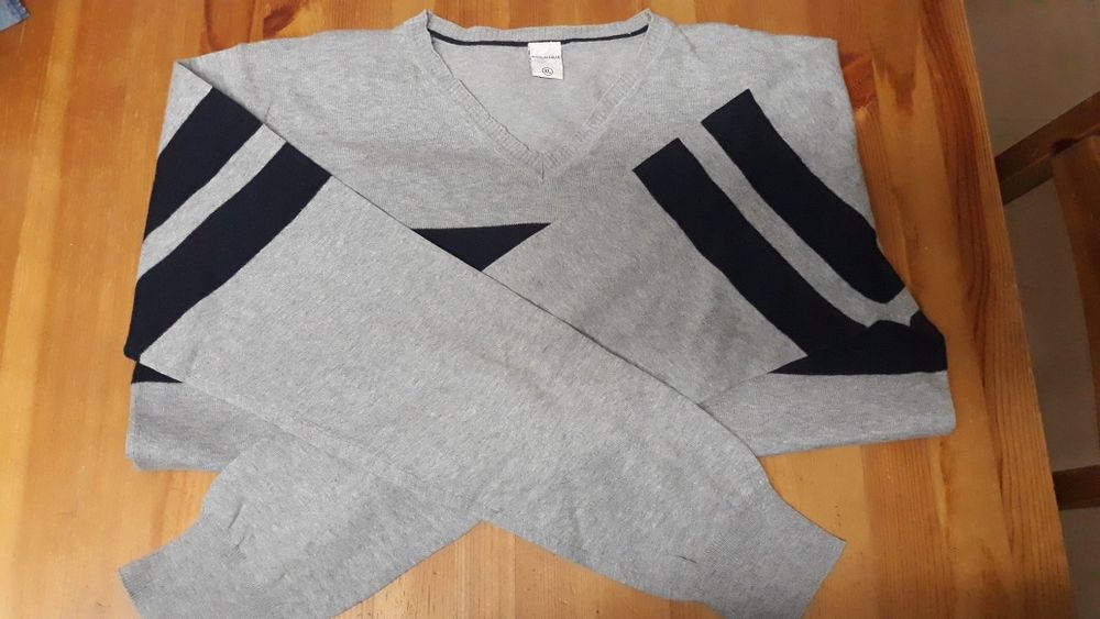 Męski sweterek szary L-XL