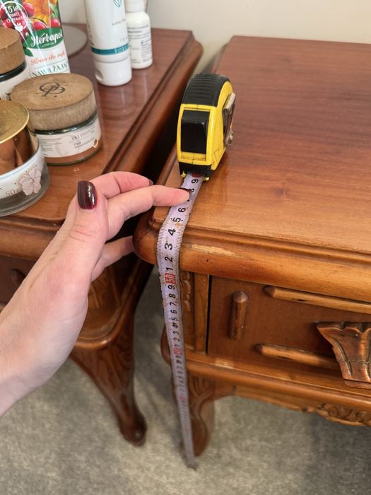 komplet stolik nocny  szafka vintage Eforie komoda  PRl