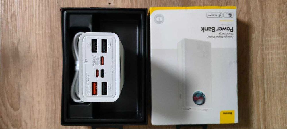 Павербанк Baseus  Quick Charge 65W 30000mAh білий,