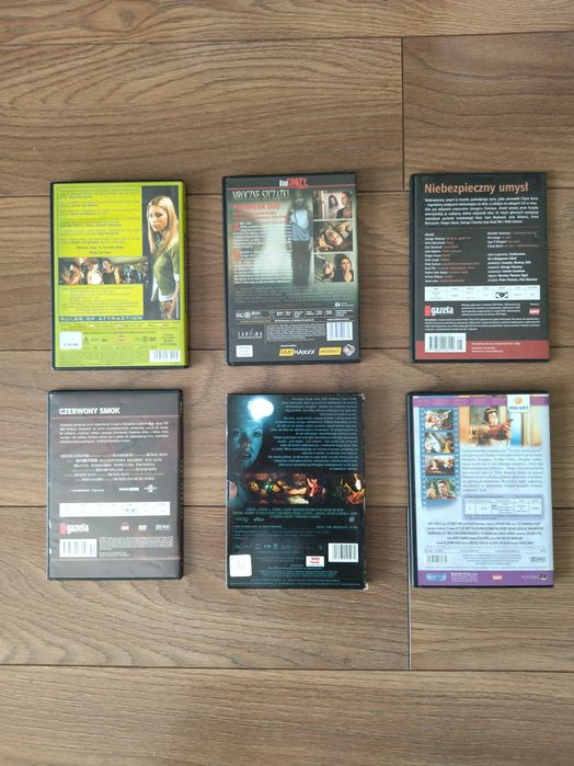 Sprzedam sześć filmów na DVD