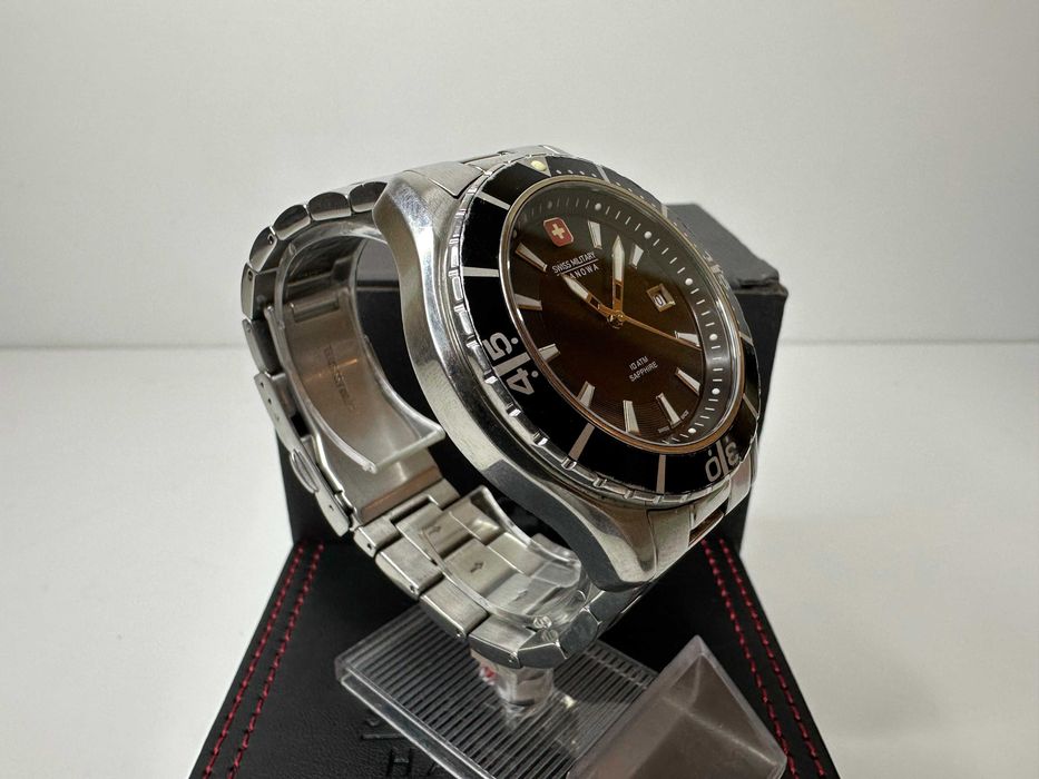Швейцарський годинник Swiss Military Hanowa Nautila, Сапфірове скло, Swiss Made