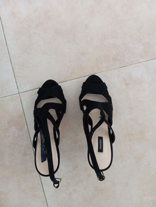 Mango Women's Suede Sandals