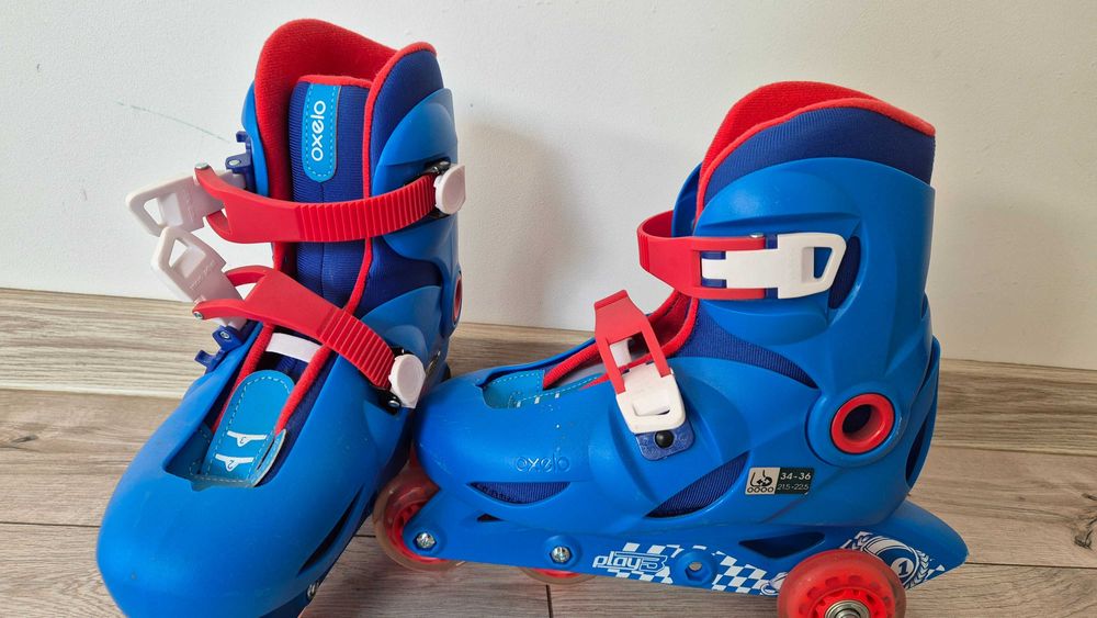 Rolki oxelo niebieskie 34-36
