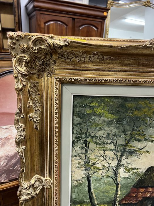 Obraz malowany na płótnie/w złotej ramie/Raty