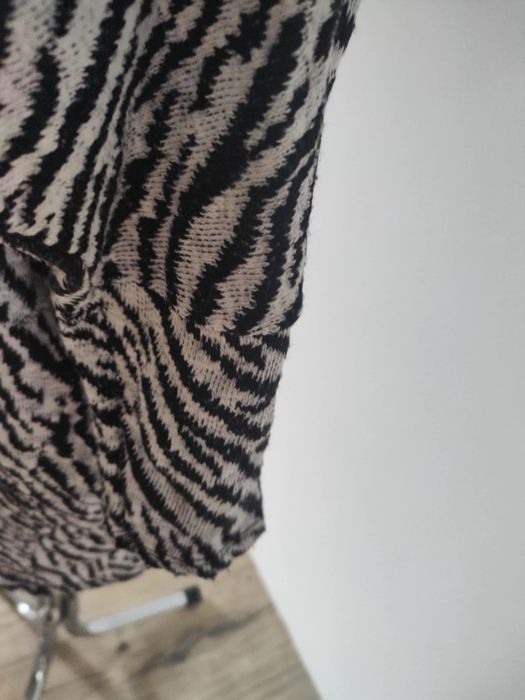 Kardigan narzutka sweter kimono nietoperz zebra uniwersalny