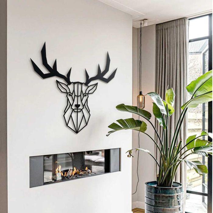 Obraz Ażurowy do Salonu Pokoju Dekoracja Ścienna PANEL JELEŃ 3D