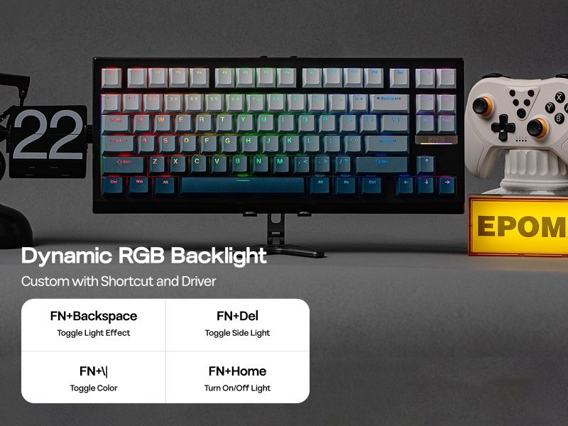 Epomaker g84he магнітна В наявності біла