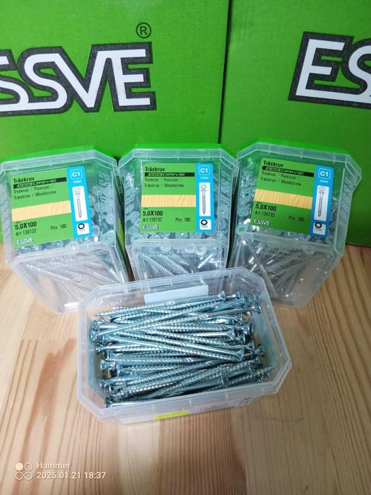 sprzedam śruby wkręty Essve różne rodzaje