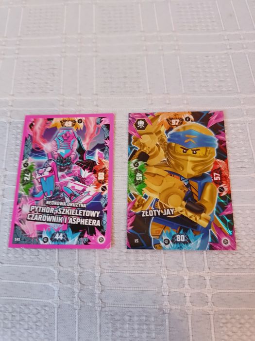 Karty LEGO Ninjago, 8 sztuk, jak nowe