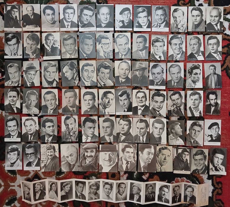 Актеры артисты кино мини, альбом к ним, календарики.