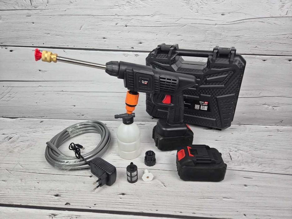 Promocja! Nowa Myjka Ciśnieniowa Akumulatorowa zestaw do mycia 2 aku