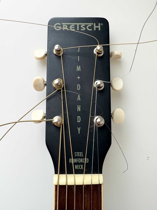 Gitara akustyczna Gretsch Jim Dandy Concert + stroik Korg TM70T, i inne dodatki