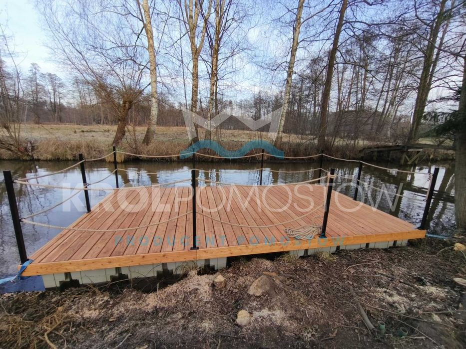 Prawdziwa platforma pod saune, tratwa 6x3m