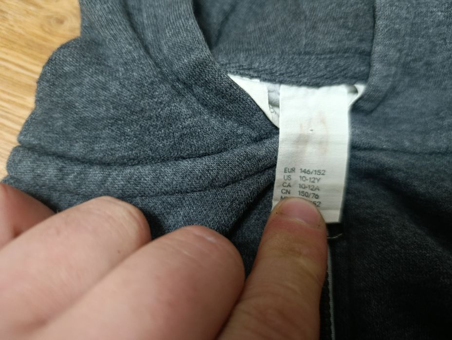 Зіп-худі H&M Basic (сірий меланж)