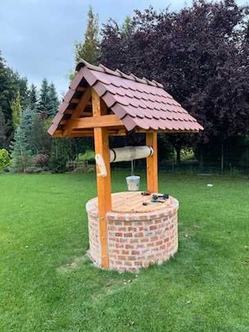 Wałek z korbą do studni