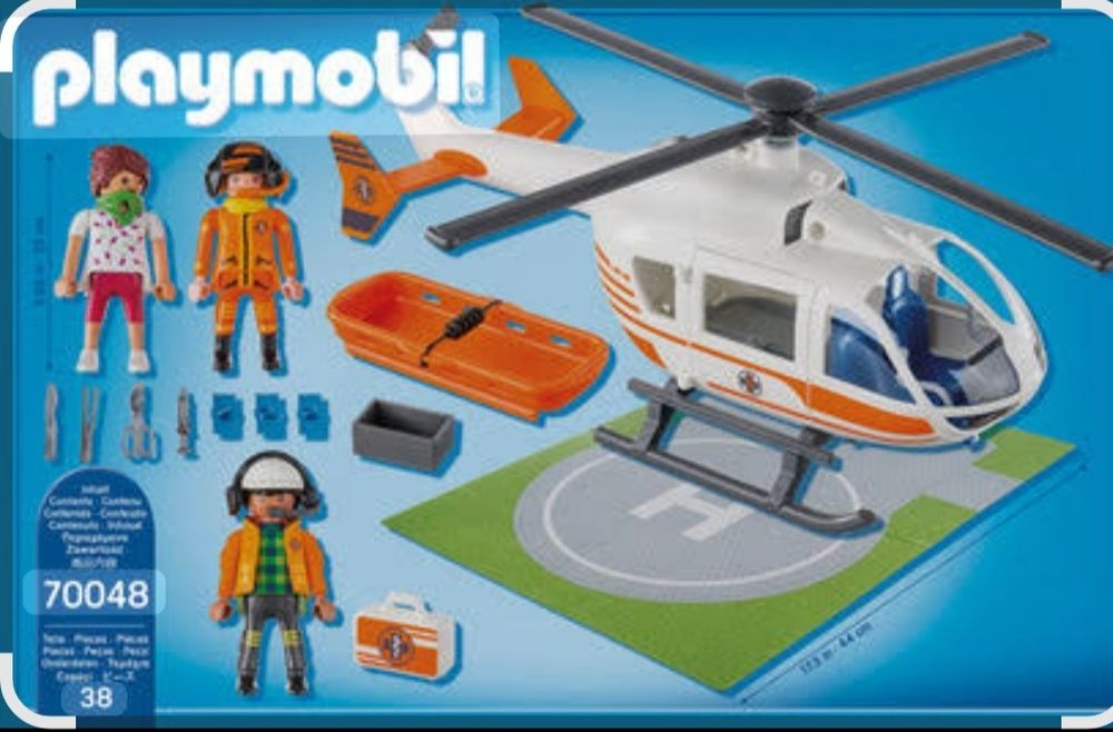 Playmobil Helicóptero de Resgate 70048