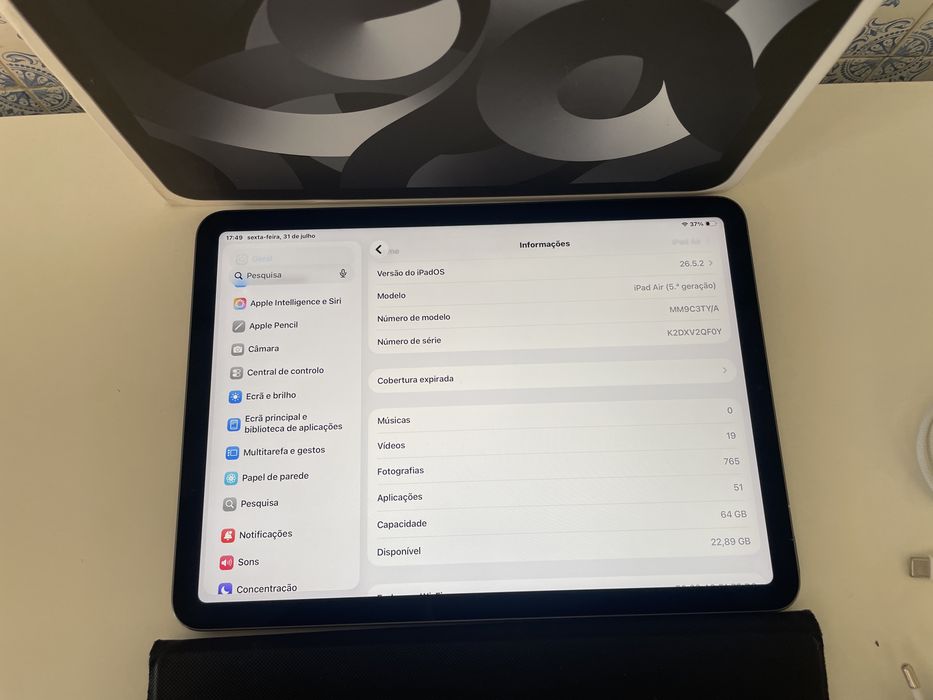 IPad Air 5 geraçao M1