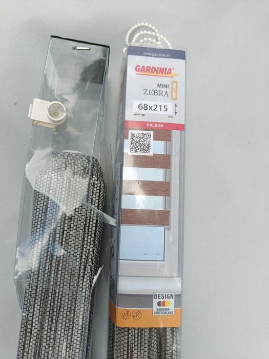 Rolety dzień noc Gardinia MINI Zebra 68x215 cm