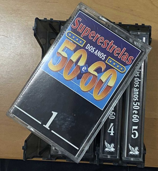 Cassetes Superestrelas dos anos 50 e 60