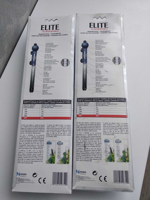 Аквариумный обогреватель биметаллическийELITE HEATER300Вт мощный новый