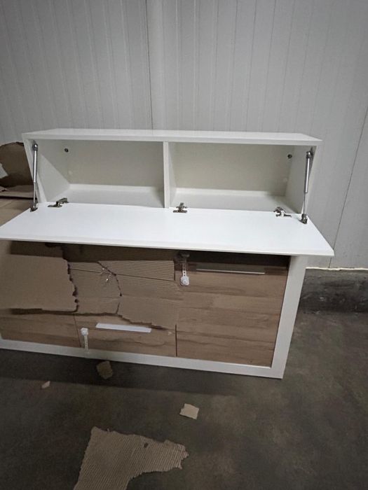 3 Moveis de parede lacados a branco