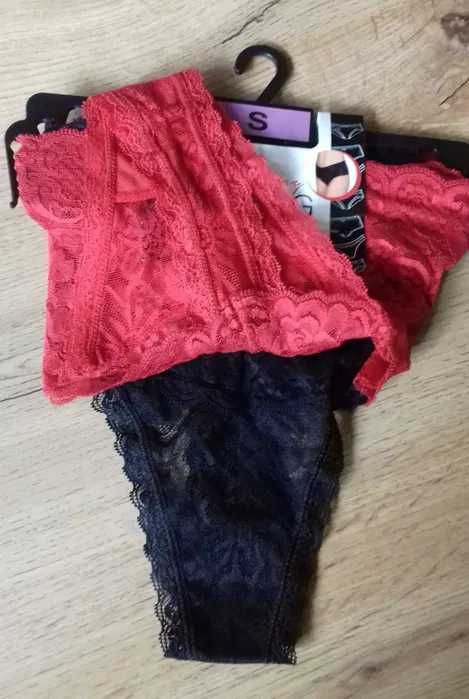 Majtki stringi damskie rozmiar S / 2 sztuki