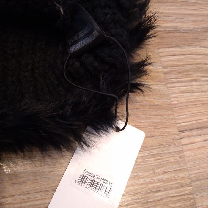 Czapka nowa z naturalnego futra królik angora