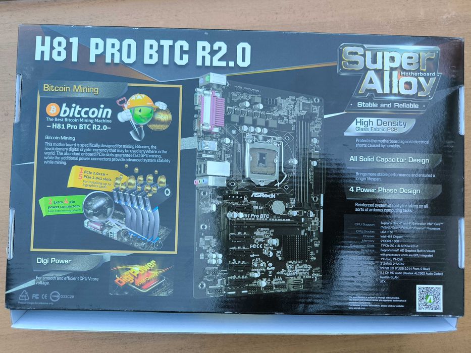 Материнська плата ASRock H81 Pro BTC R2.0 (s1150, H81, PCIe x16) + CPU Pentium G3260