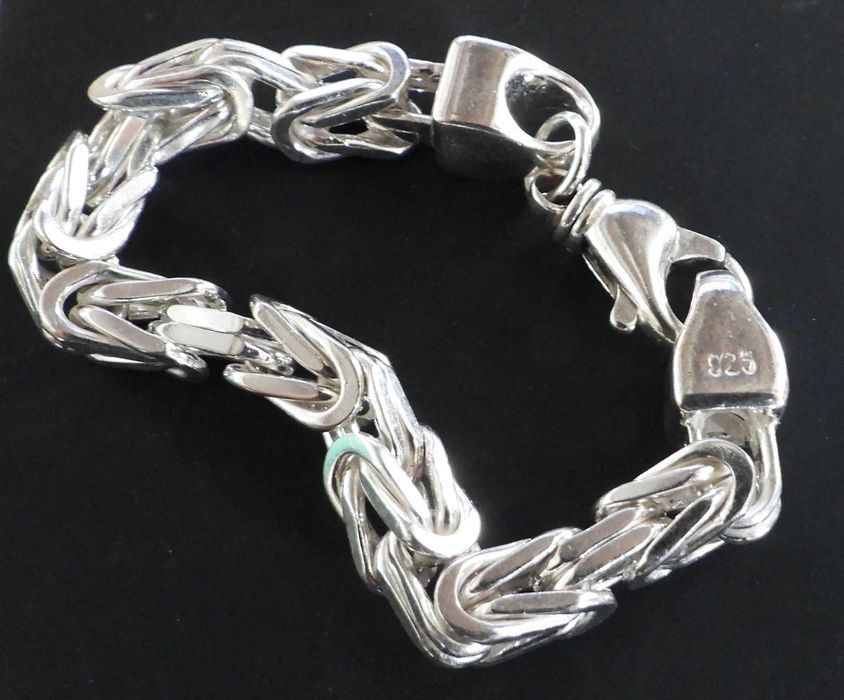Pulseira King's Chain para homem | Prata de lei 925 Sterling Silver