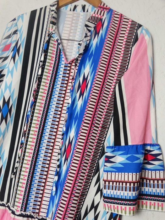 Luźna sukienka oversize boho etno
