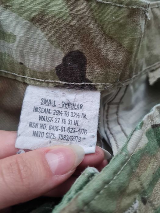 Spodnie Samll Regular mundur US Army Multicam ACU OCP scorpion