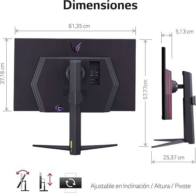 Monitor Gaming 4K - 144HZ - IPS - LG 27GR93U-B